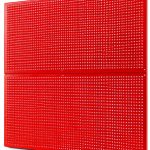 Daanxw Heavy Duty Steel Pegboard 32" 2 Pack Red Wall Mount Industrial-0