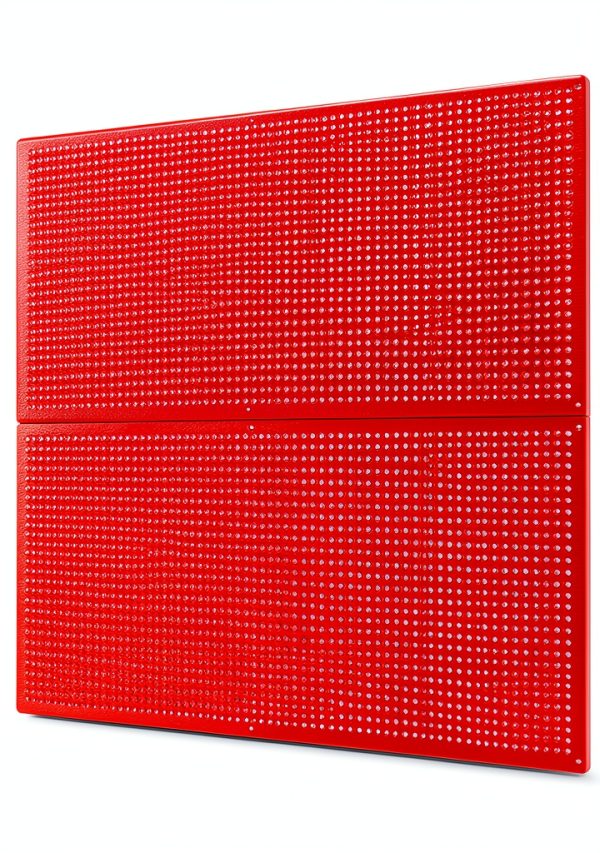 Daanxw Heavy Duty Steel Pegboard 32" 2 Pack Red Wall Mount Industrial-0