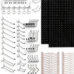 SEIKO DY Black Steel Pegboard Panel Wall Mount Heavy-0