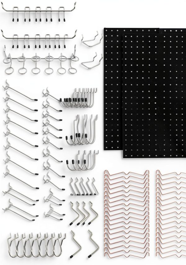 SEIKO DY Black Steel Pegboard Panel Wall Mount Heavy-0