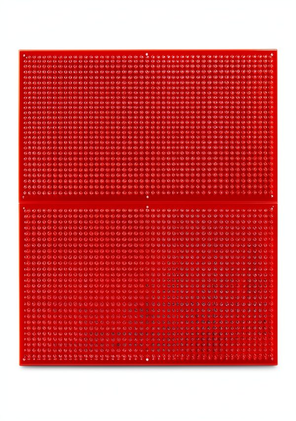 Daanxw Heavy Duty Steel Pegboard 32" 2 Pack Red Wall Mount Industrial-6