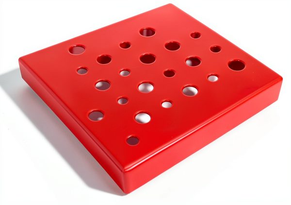 Daanxw Heavy Duty Steel Pegboard 32" 2 Pack Red Wall Mount Industrial-3