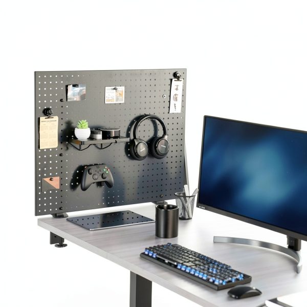 VIVO Desk Pegboard Clamp-On Black 30" Office Organizer with Metal-7