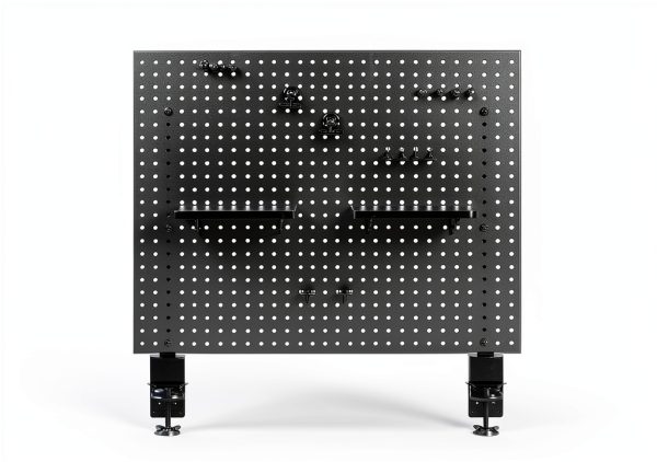 VIVO Desk Pegboard Clamp-On Black 30" Office Organizer with Metal-2