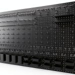 Daanxw Metal Pegboard Wall Organizer 12x24 Inch 6 Panel Set Black-0