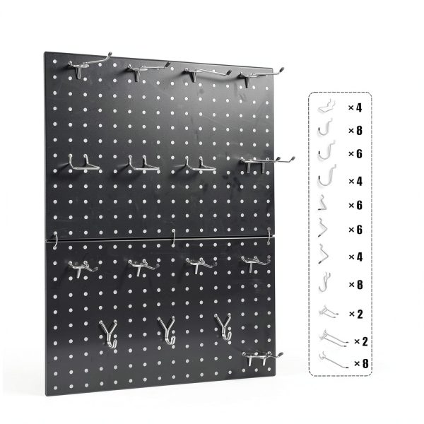 SEIKO DY Black Steel Pegboard Panel Wall Mount Heavy-2