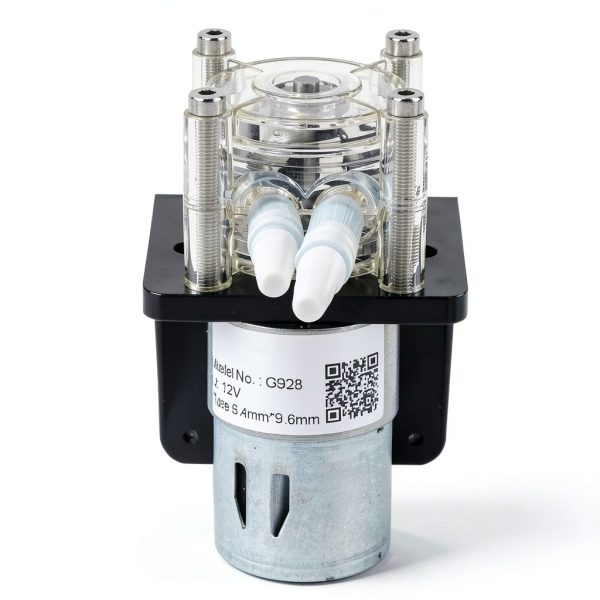 Peristaltic Pump, 500mL/min Large Flow Peristaltic Pump Made of 304 Stainless Steel with Transparent PC Head(12V)-3