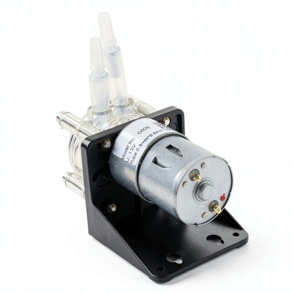 Peristaltic Pump, 500mL/min Large Flow Peristaltic Pump Made of 304 Stainless Steel with Transparent PC Head(12V)-5