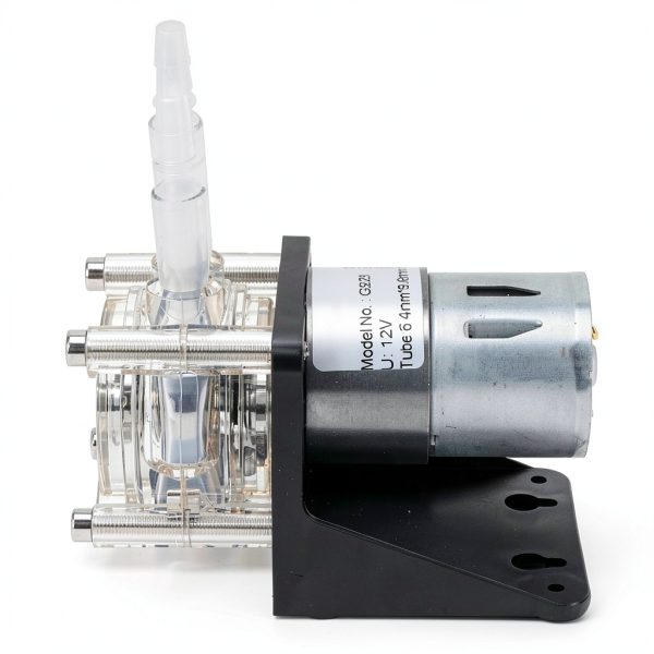 Peristaltic Pump, 500mL/min Large Flow Peristaltic Pump Made of 304 Stainless Steel with Transparent PC Head(12V)-4