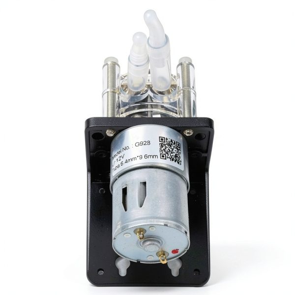 Peristaltic Pump, 500mL/min Large Flow Peristaltic Pump Made of 304 Stainless Steel with Transparent PC Head(12V)-6
