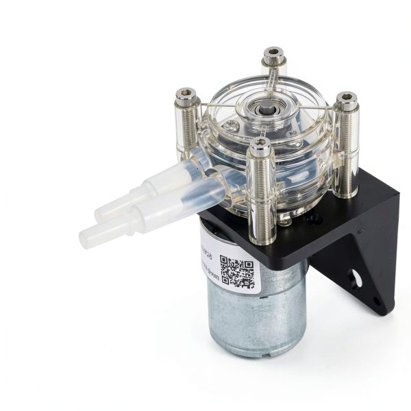 Peristaltic Pump, 500mL/min Large Flow Peristaltic Pump Made of 304 Stainless Steel with Transparent PC Head(12V)-1
