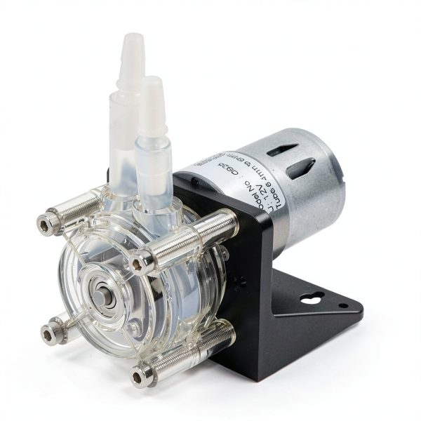 Peristaltic Pump, 500mL/min Large Flow Peristaltic Pump Made of 304 Stainless Steel with Transparent PC Head(12V)-2