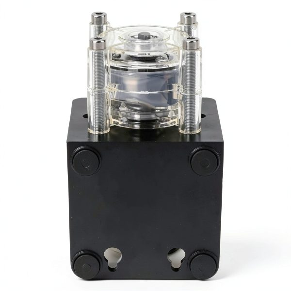 Peristaltic Pump, 500mL/min Large Flow Peristaltic Pump Made of 304 Stainless Steel with Transparent PC Head(12V)-7