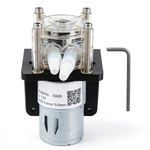Peristaltic Pump, 500mL/min Large Flow Peristaltic Pump Made of 304 Stainless Steel with Transparent PC Head(12V)-0
