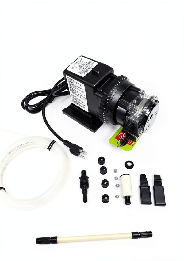 Stenner Peristaltic Pump Adjustable Head - Rated at 0.5 to 10 gpd adjustable head.100 psi. - Ideal Chlorine Injection Pump. 120 Volts, Model number 45MJH2A1S-0